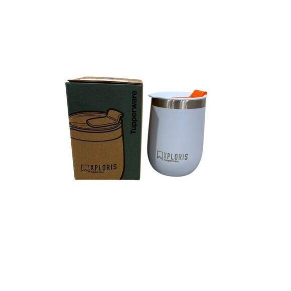 Tupperware Xploris Thermal Tumbler Travel Cup 8 oz Mist Blue NEW - Picture 1 of 4